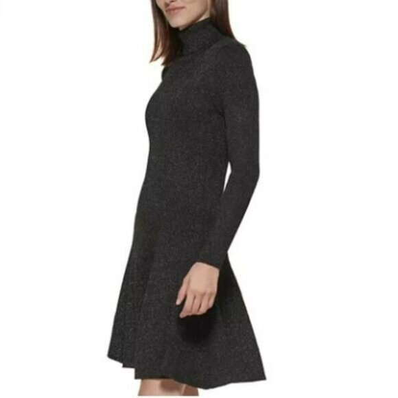 Calvin Klein Mock-Neck Sweater Dress Sz Med & Large NWT - Picture 3 of 4